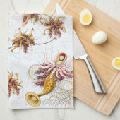 Ernst Haeckel Siphonophorae Jellyfish Theedoek (Quarter Fold)