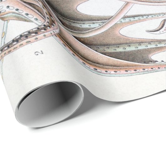  Ernst Haeckel Squids en Octopus Poster Cadeaupapier (Rol Hoek)