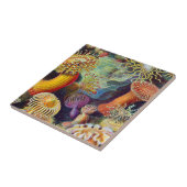 Ernst Haeckel Zee Anemones Marine:Actiniae Tegeltje (Zijkant)