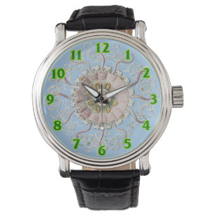 Ernst Haeckel Zee Roze kwal Medusa Horloge