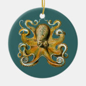Ernst Haeckel's Octopus Keramisch Ornament (Voorkant)