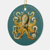 Ernst Haeckel's Octopus Keramisch Ornament (Links)