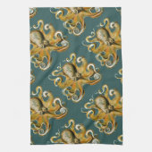 Ernst Haeckel's Octopus Theedoek (Verticaal)