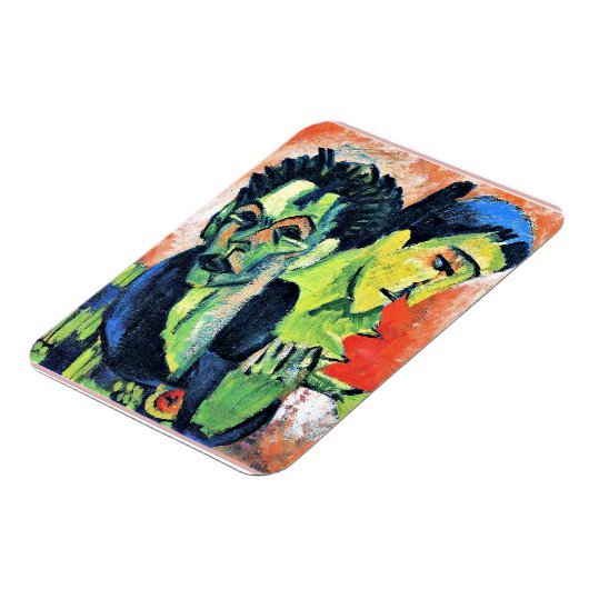 Ernst Kirchner - Double Self-Portrait Magneet (Linkerzijde)