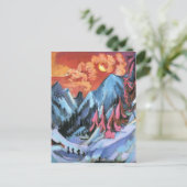 Ernst Kirchner - Winterlandschap in Moonlight Briefkaart (Staand voorkant)