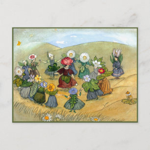 Ernst Kreidolf Ring rond de Rosy Briefkaart