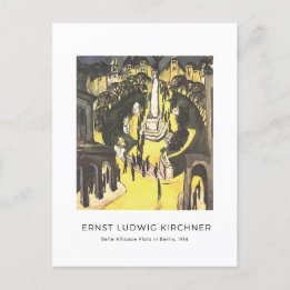 Ernst L. Kirchner - Belle Alliance Platz in Berlij Briefkaart
