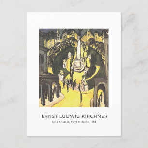 Ernst L. Kirchner - Belle Alliance Platz in Berlij Briefkaart