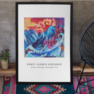 Ernst L. Kirchner - Colorful Landscape Modern Art Foto Afdruk