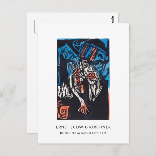 Ernst L. Kirchner - Mooie moderne kunst Briefkaart (Voorkant / Achterkant)