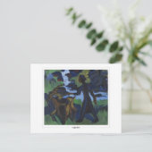 Ernst Ludwig Kirchner #650-2 - Carte postale d'art (Debout devant)