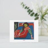 Ernst Ludwig Kirchner #7 - Briefkaart met fijne ku (Staand voorkant)