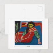 Ernst Ludwig Kirchner #7 - Briefkaart met fijne ku (Voorkant / Achterkant)
