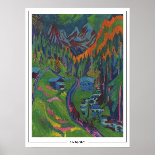 Ernst Ludwig Kirchner Affiche d'art Zedign #497 (Devant)