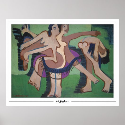 Ernst Ludwig Kirchner Affiche d'art Zedign #537-2 (Devant)