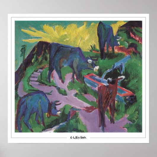 Ernst Ludwig Kirchner Affiche d'art Zedign #6 (Devant)