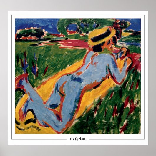 Ernst Ludwig Kirchner Affiche d'art Zedign #9 (Devant)