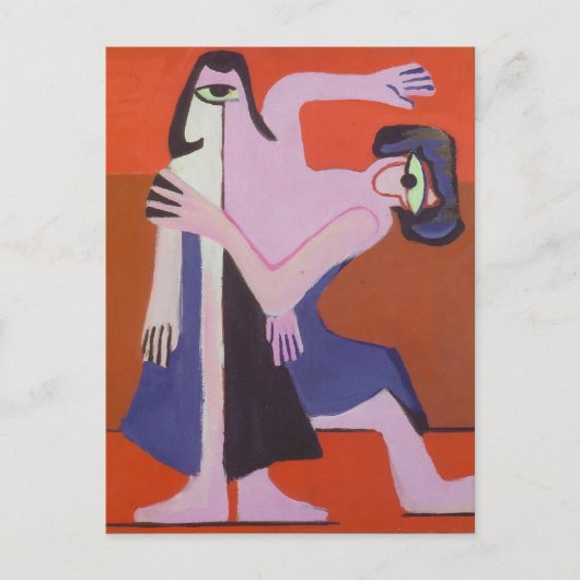 Ernst Ludwig Kirchner - Masker Dance Briefkaart (Voorkant)