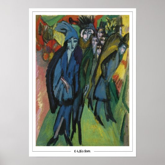 Ernst Ludwig Kirchner Zedign Art Poster #114-2 (Voorkant)