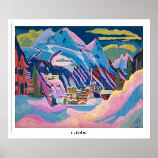 Ernst Ludwig Kirchner Zedign Art Poster #464 (Voorkant)