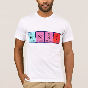 Ernst periodiek table name shirt
