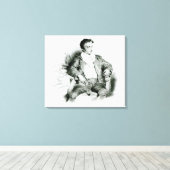 Ernst Theodor Amadeus Hoffmann Canvas Afdruk (Insitu (Houten vloer))