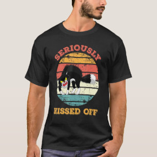 Ernstig Bezeurd Boze Kat Klassieker T-shirt