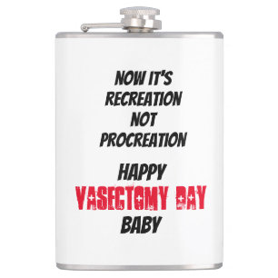 Ernstig grappige vasectomie zonder procreation heupfles