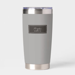 Ernstig Klassiek Minimaal Eenvoudig Grijs Geïsoleerde Drinkbeker
