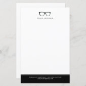 Ernstige bril | Funny Custom Name (Voorkant / Achterkant)