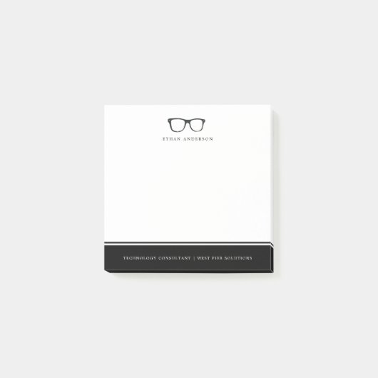 Ernstige bril | Funny Custom Name Post-it® Notes (Voorkant)