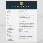 Ernstige CV-template eenvoudig duidelijk (Achterkant)