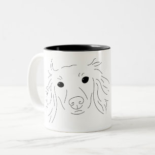 Ernstige Dachshund-Mok Tweekleurige Koffiemok