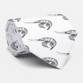 Ernstige garnaal stropdas (Opgerold)