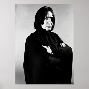 Ernstige gebogen Snape Poster