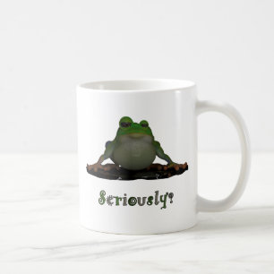 Ernstige kikker koffiemok