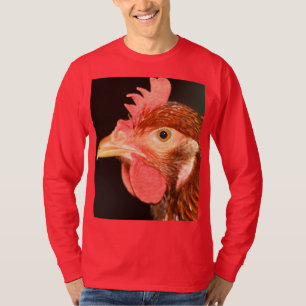 Ernstige kip t-shirt
