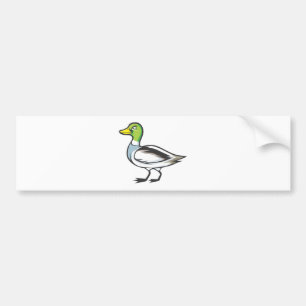 Ernstige Mallard Duck Bird Bumpersticker