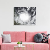 Ernstige Tropische Cyclone Hamish Canvas Afdruk (Insitu (Woonkamer))