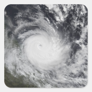 Ernstige Tropische Cyclone Hamish Vierkante Sticker