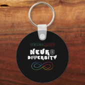 Erobel neurodiversiteit Rainbow Infinity Autism A Sleutelhanger (Voorkant)