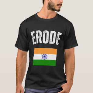 Erode India Vlag Reizen Souvenir Indiaas T-shirt