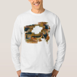 Eroded Stringed Instrument Lijst T-shirt