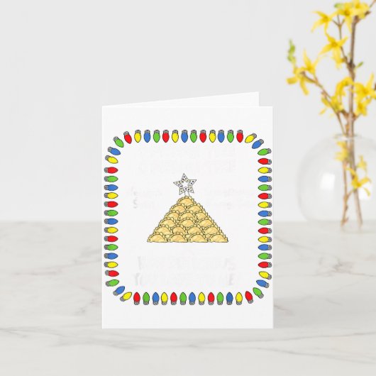 Erogi Christmas Tree _ Lish Holiday Lights Funny F Kaart (Gele Bloem)