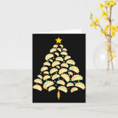 Erogi Tree Lish Christmas Food Funny Tee Men Women Kaart (Gele Bloem)