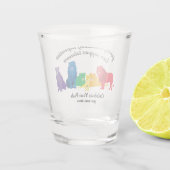 Erop je winnaar van de regenboogwet shot glas (Achterkant)