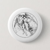 Eros en Psyche Ronde Button 5,7 Cm (Voorkant)