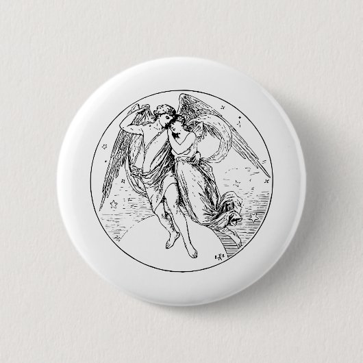 Eros en Psyche Ronde Button 5,7 Cm (Voorkant)