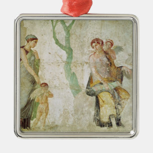 Eros wordt gestraft in aanwezigheid van Aphrodite Metalen Ornament