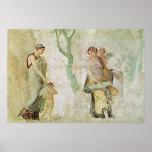 Eros wordt gestraft in aanwezigheid van Aphrodite Poster
